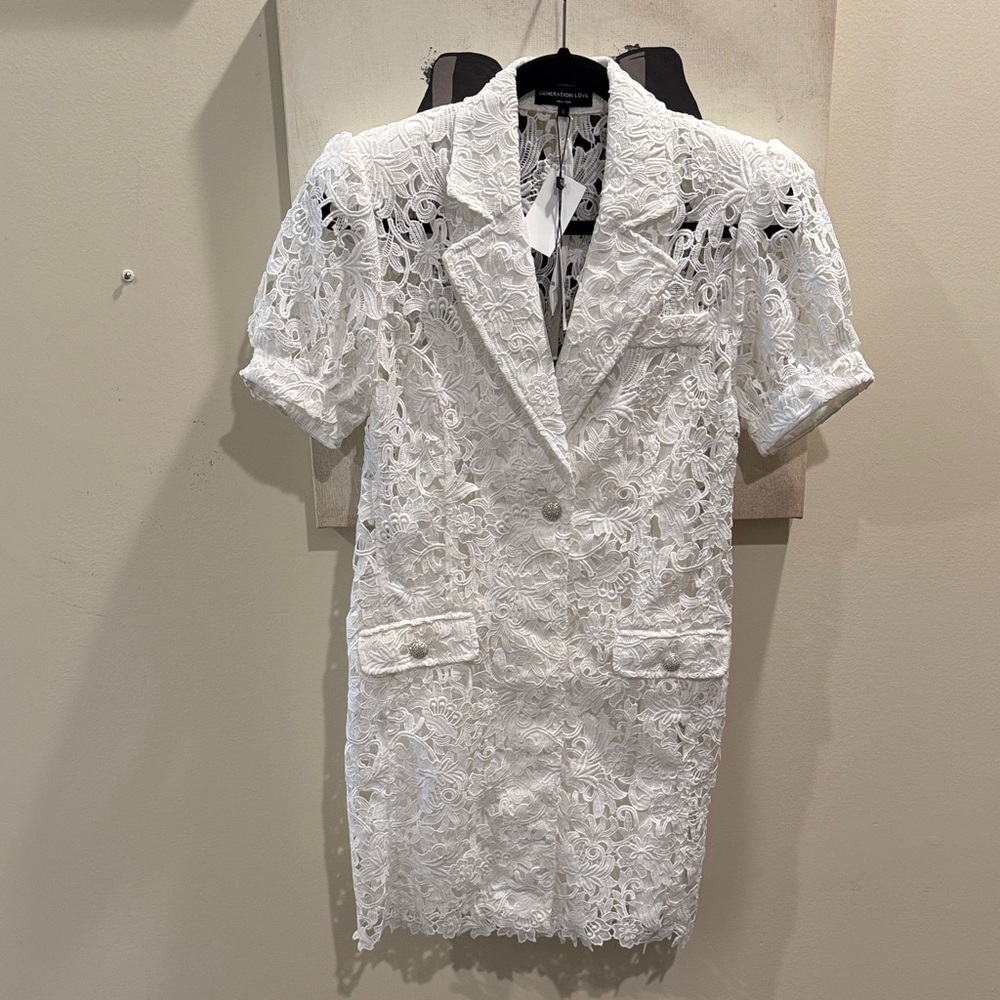 Generation Love White Lace Mini Dress new with tags